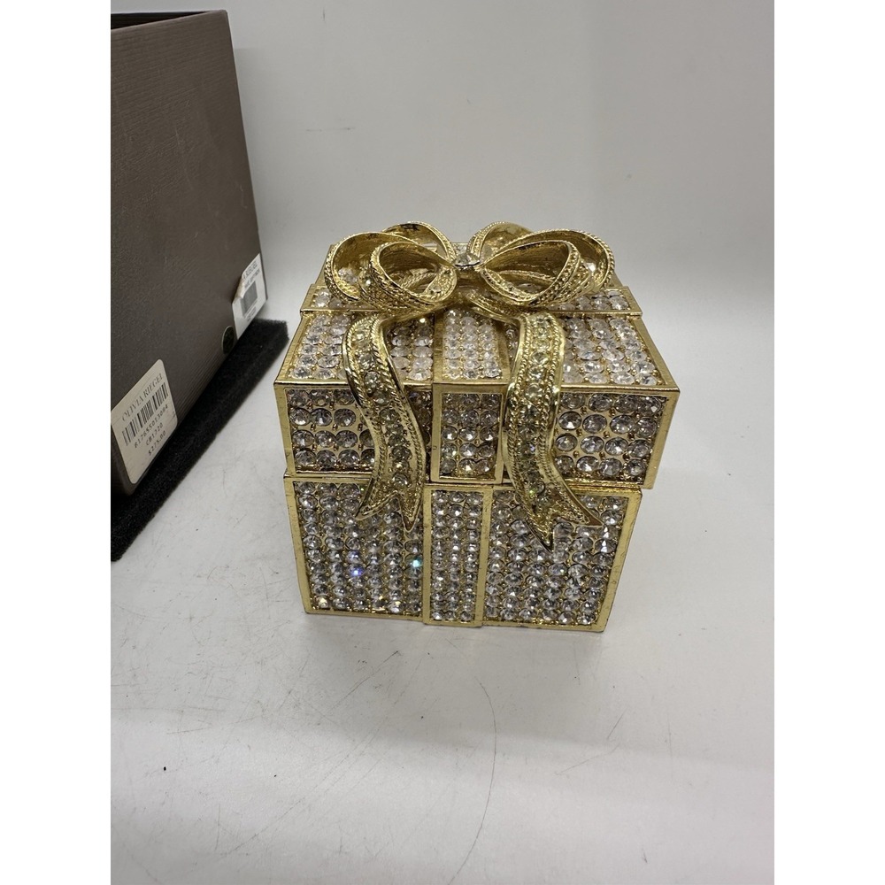 Olivia Riegel CB1220 Crystal Pavé Gift Box‎ Jeweled Trinket Box w/ Original Box